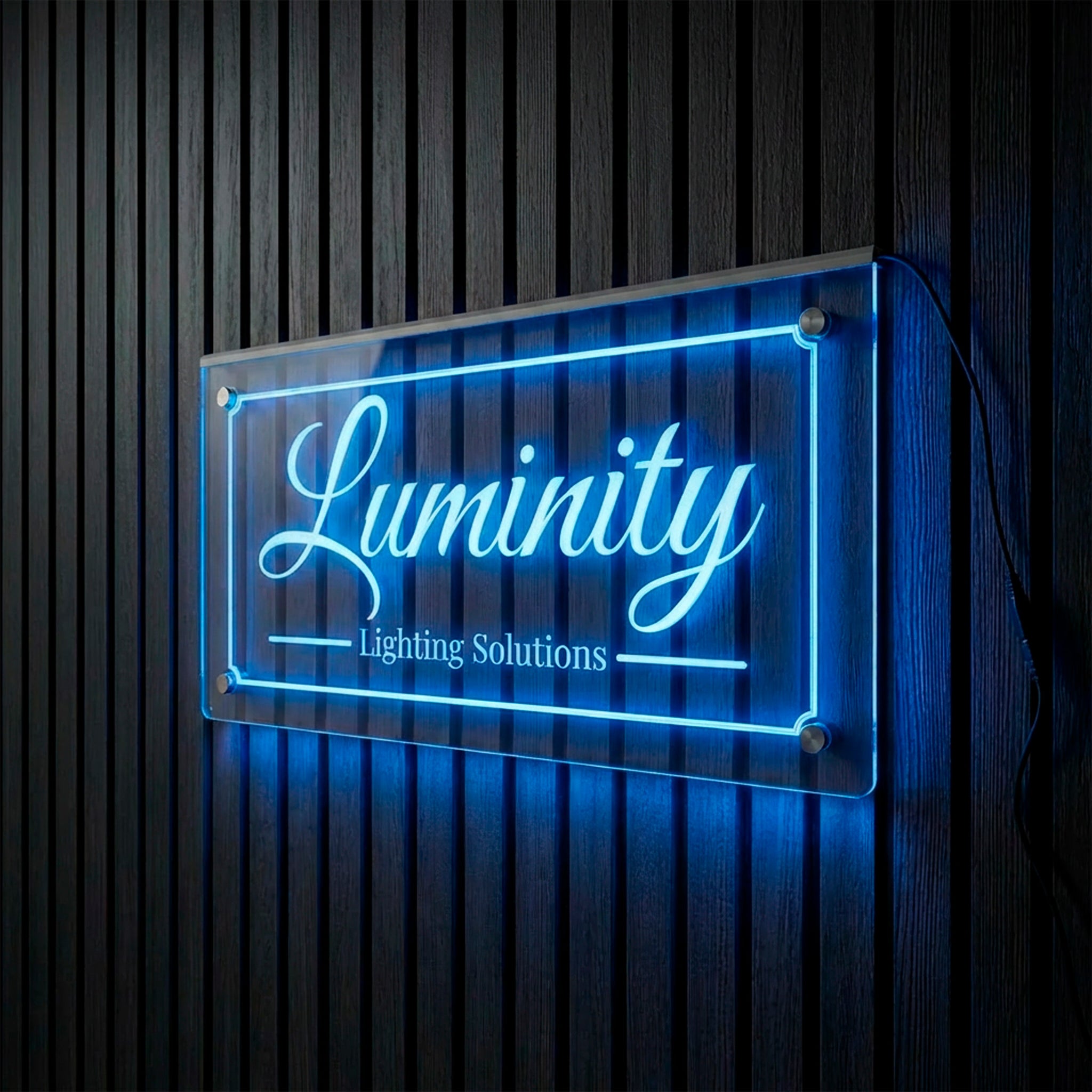 Custom Edge-Lit LED Acrylic Sign for Businesses