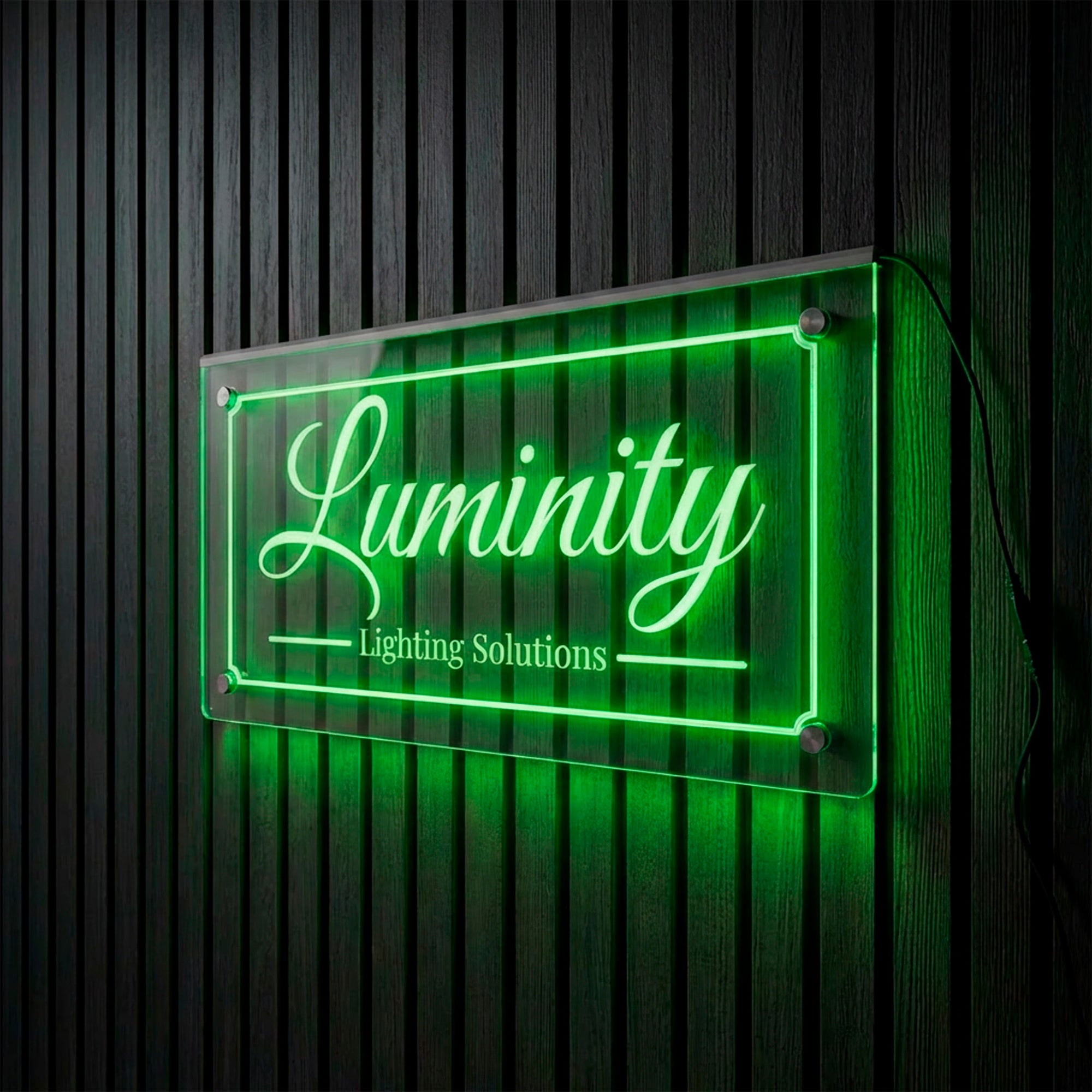 Custom Edge-Lit LED Acrylic Sign for Businesses