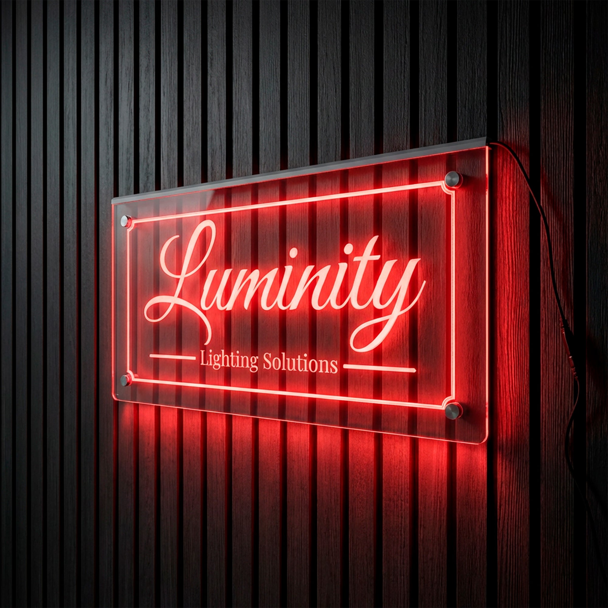 Custom Edge-Lit LED Acrylic Sign for Businesses