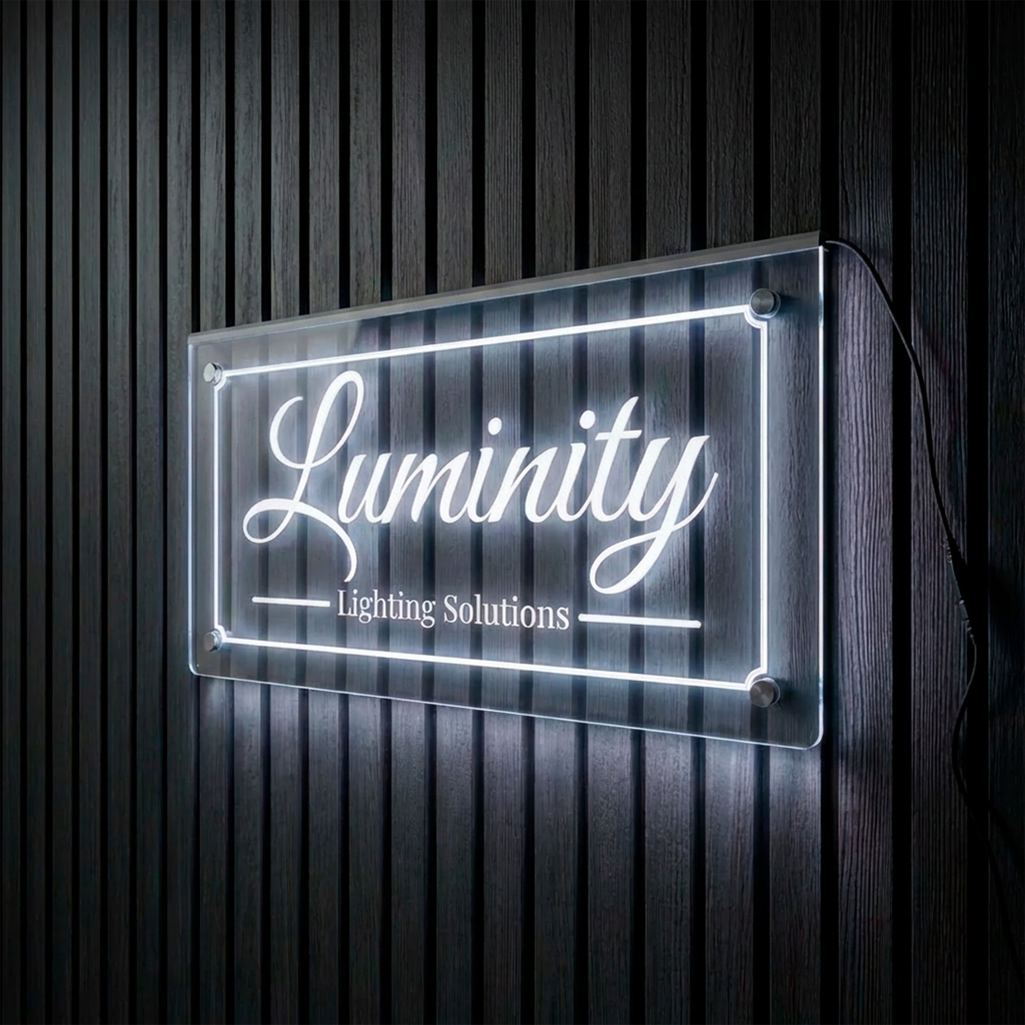 Custom Edge-Lit LED Acrylic Sign for Businesses