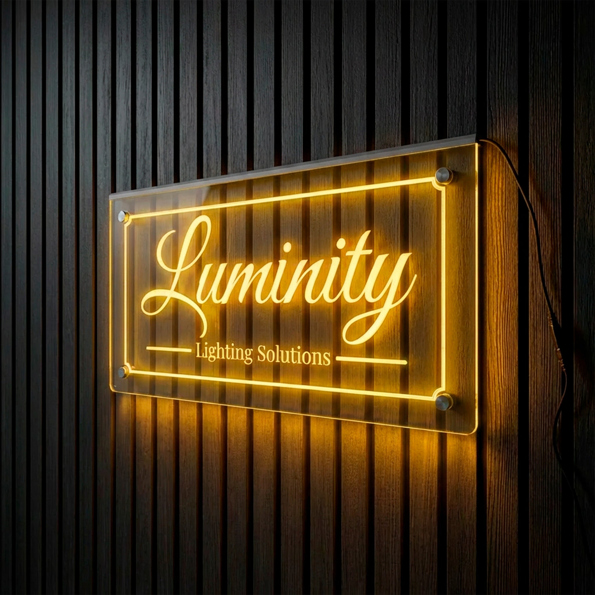 Custom Edge-Lit LED Acrylic Sign for Businesses