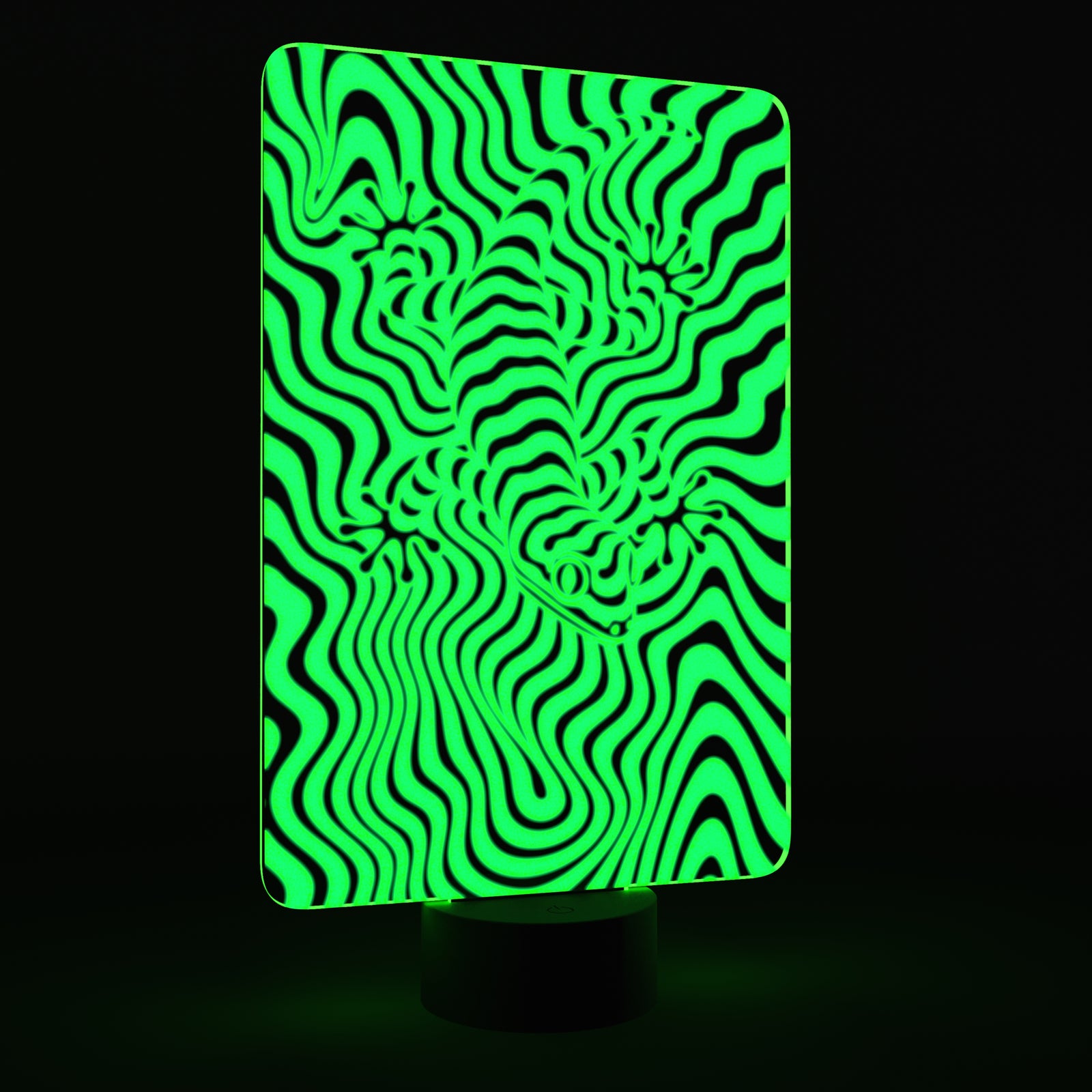 Trippy Gecko Acrylic Night Light