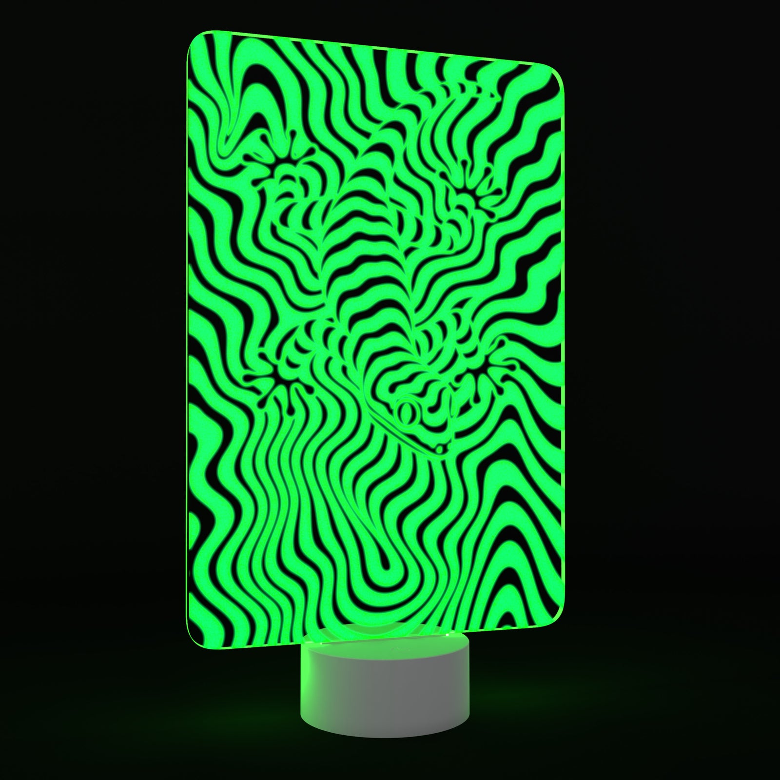 Trippy Gecko Acrylic Night Light