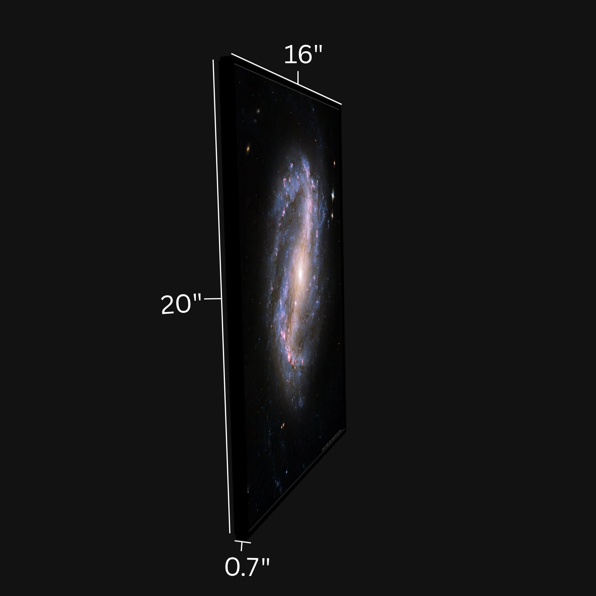 Barred Spiral Galaxy Light-Up Poster - 20x16"