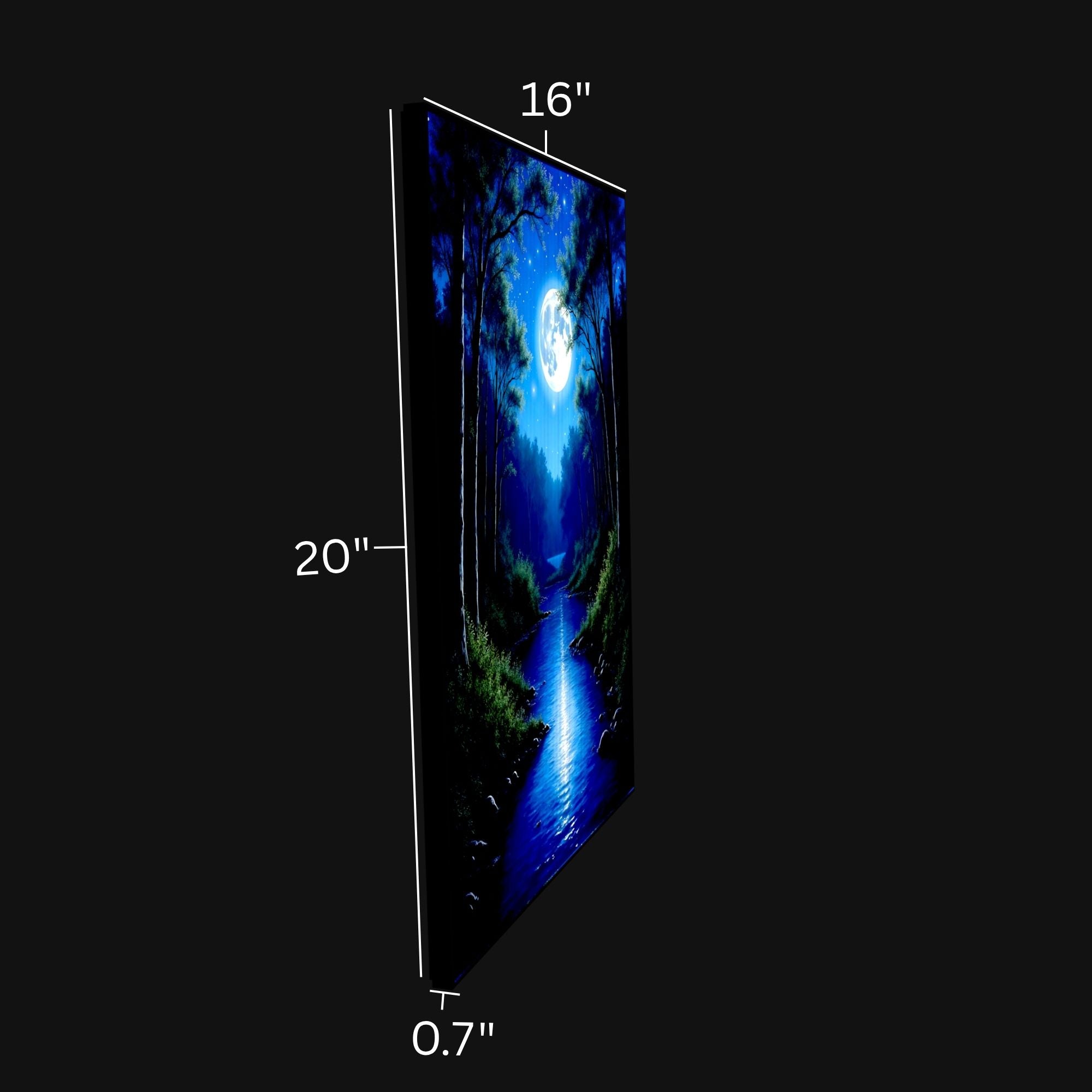 Moonlight Creek Light-Up Poster - 20x16"