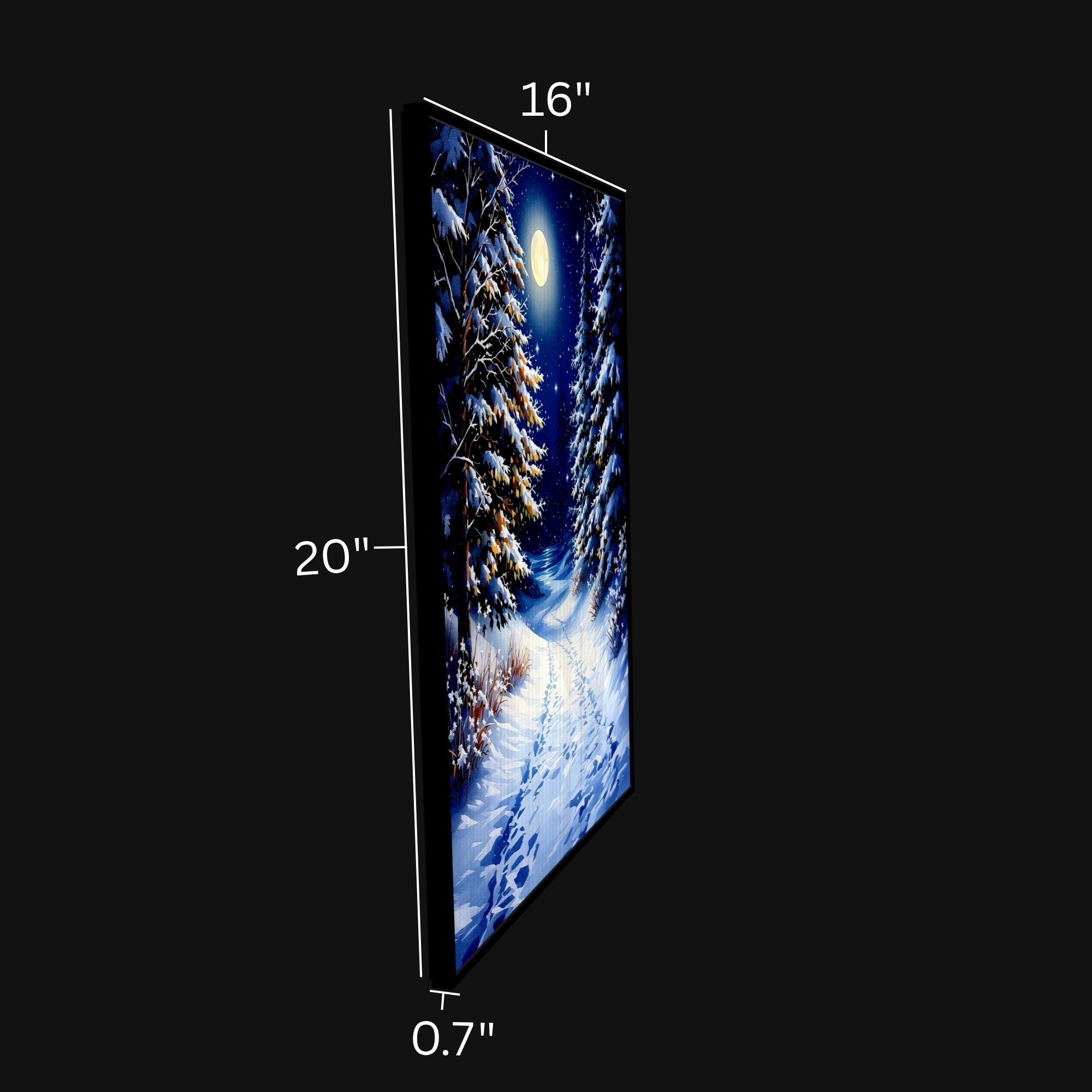 Snow Forest Light-Up Poster - 20x16"