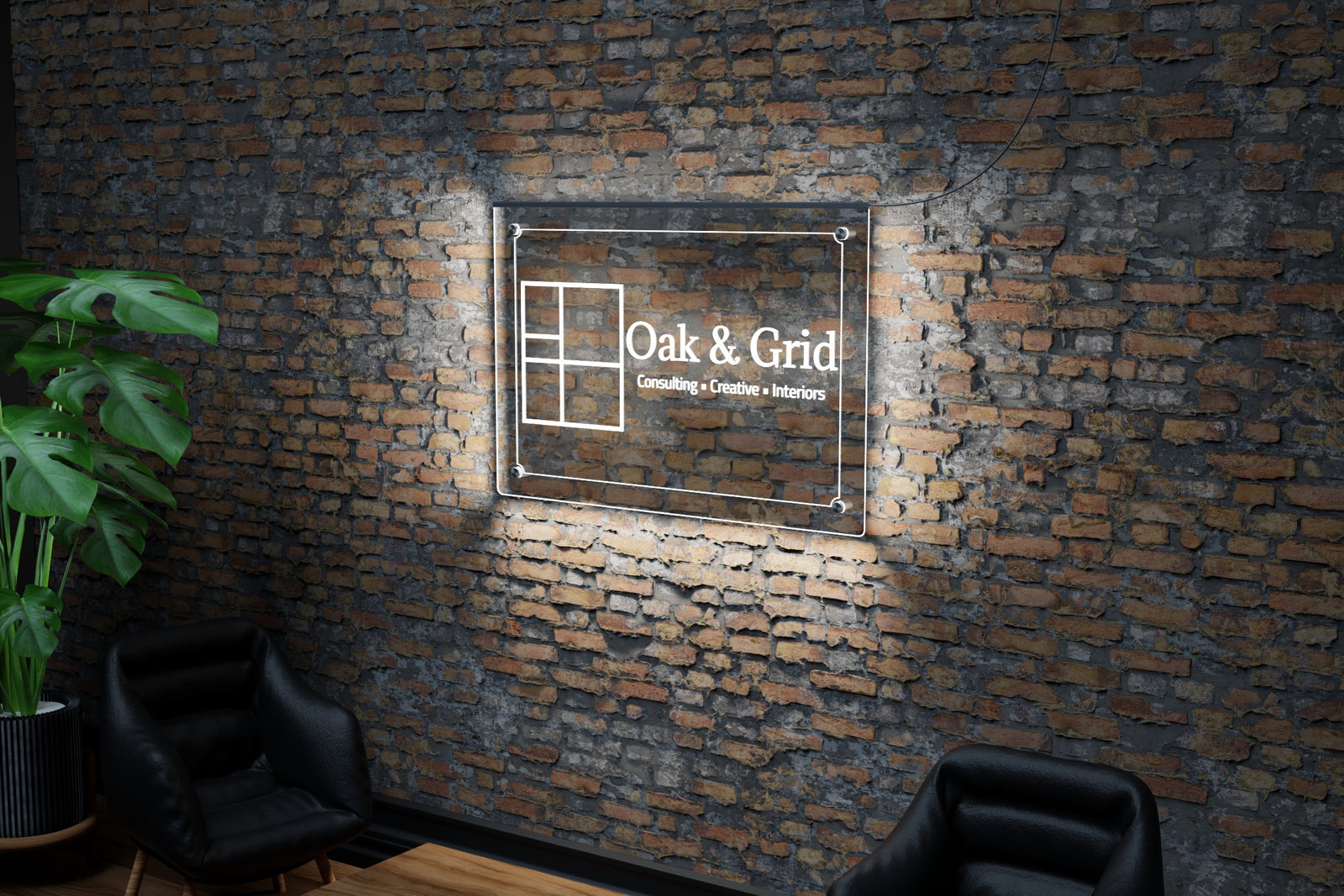 Custom Edge-Lit LED Acrylic Sign for Businesses
