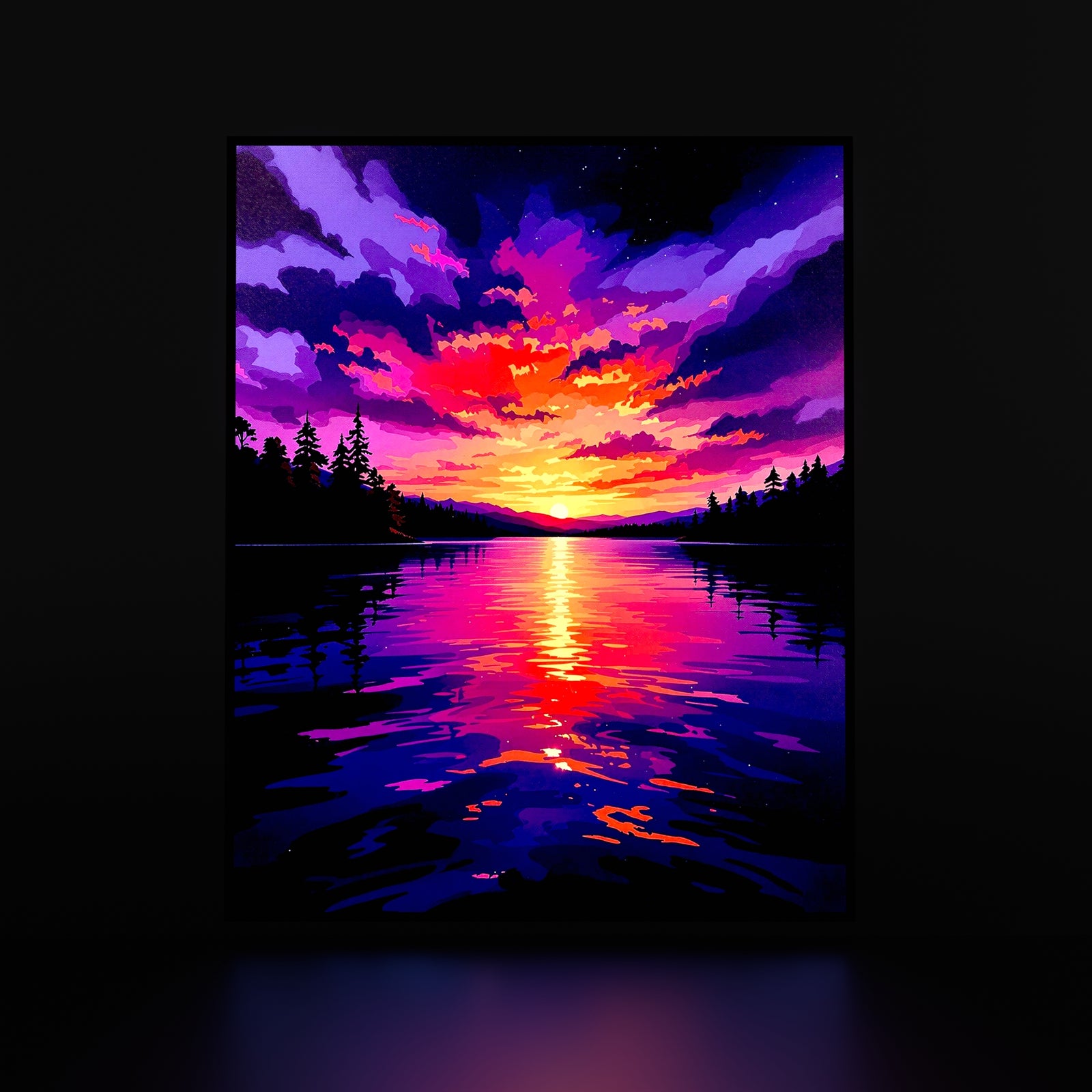 Twilight Harbor Poster - 20x16"