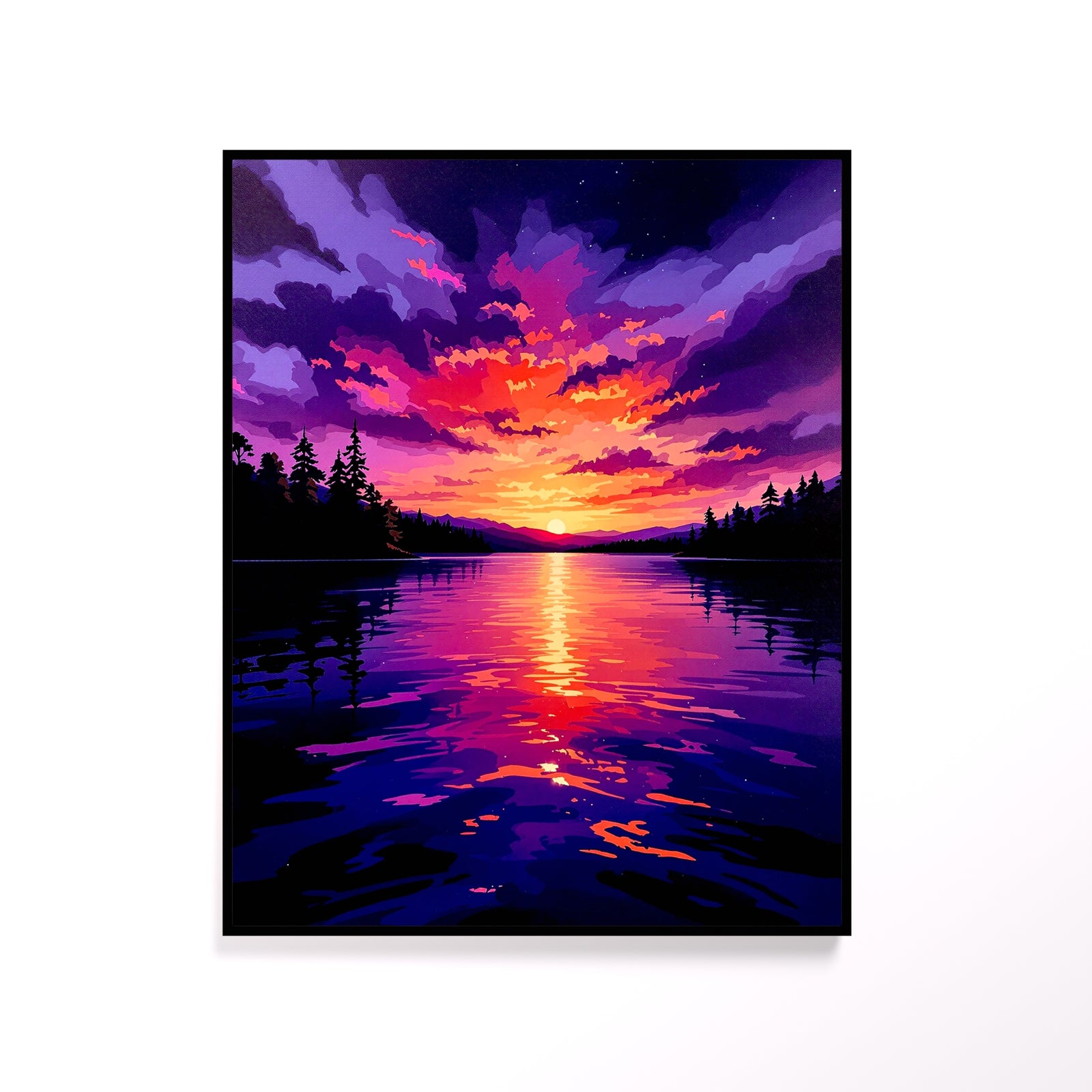 Twilight Harbor Poster - 20x16"