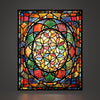 Flower of Life luminous wall art dark frame Luminity