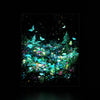 Mushroom Forest luminous wall art dark frame LuminityCo