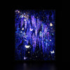 Wisteria luminous wall art dark frame LuminityCo
